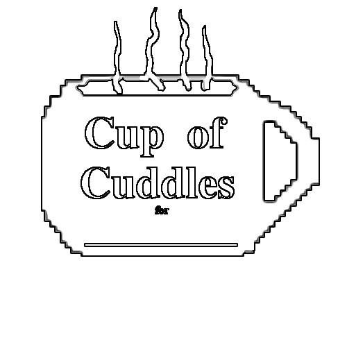 Color a Cup of Cuddles for Someone Special